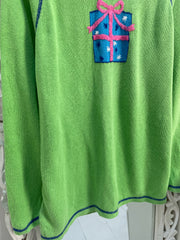 Quacker Factory Embroidered Sweater-Bust 42