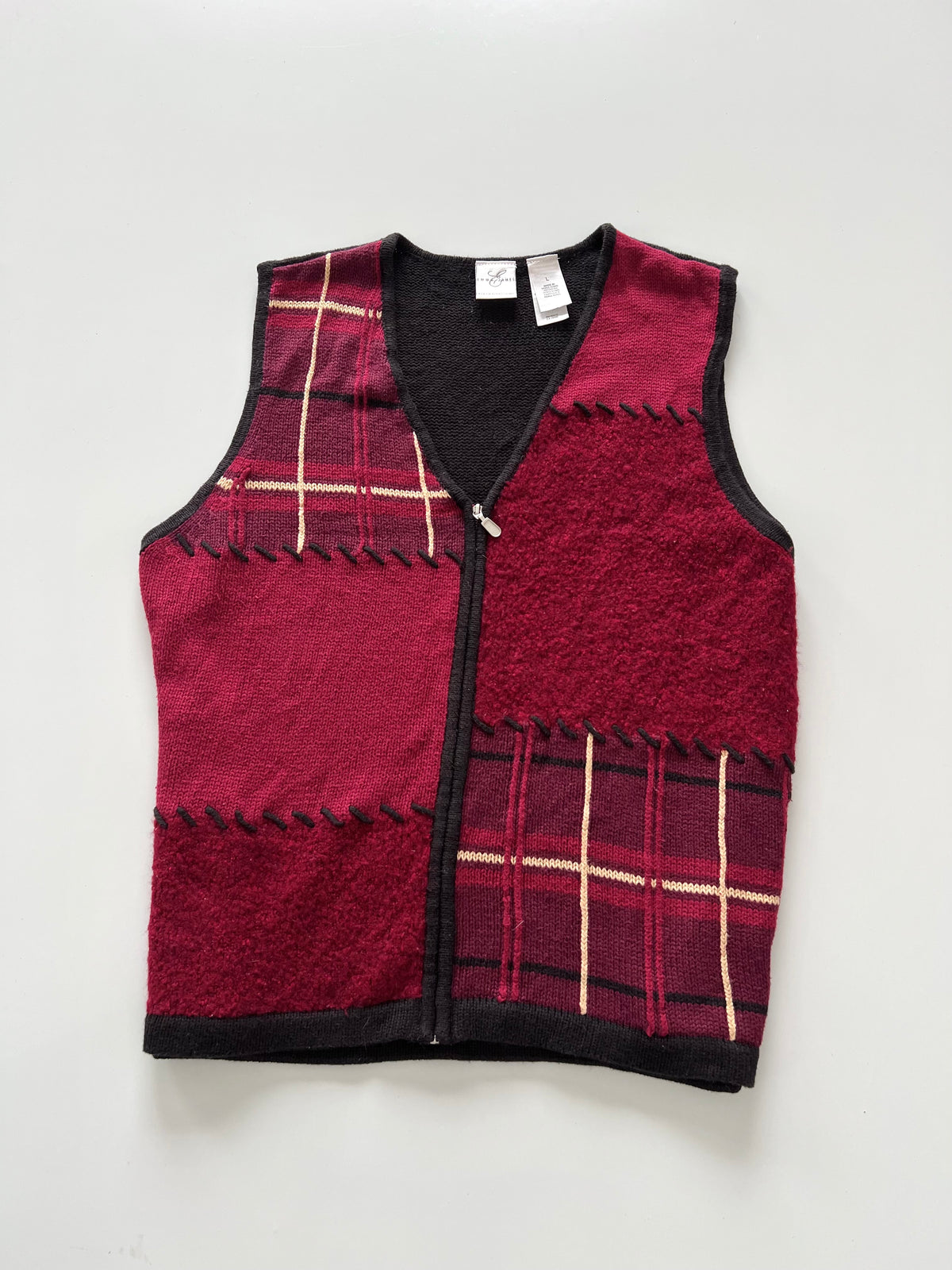 Emma&James Embroidered Vest Sweater-Bust 40