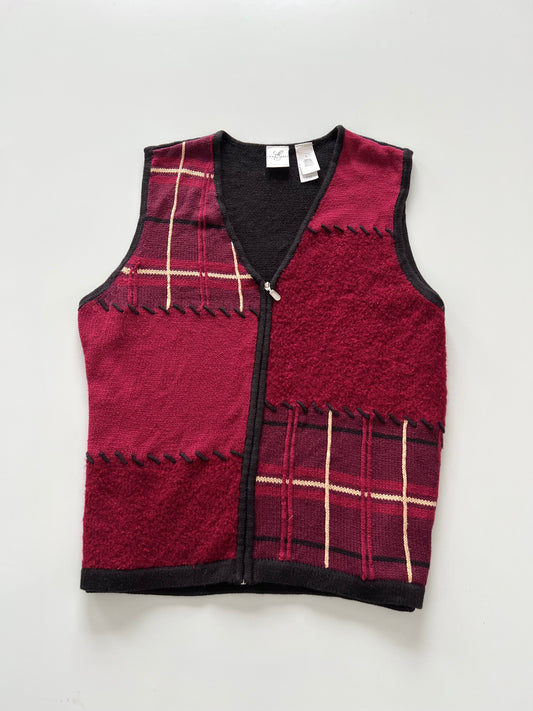 Emma&James Embroidered Vest Sweater-Bust 40