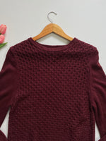 Load image into Gallery viewer, SPAO MAROON KNIT - BUST 34 TO 38
