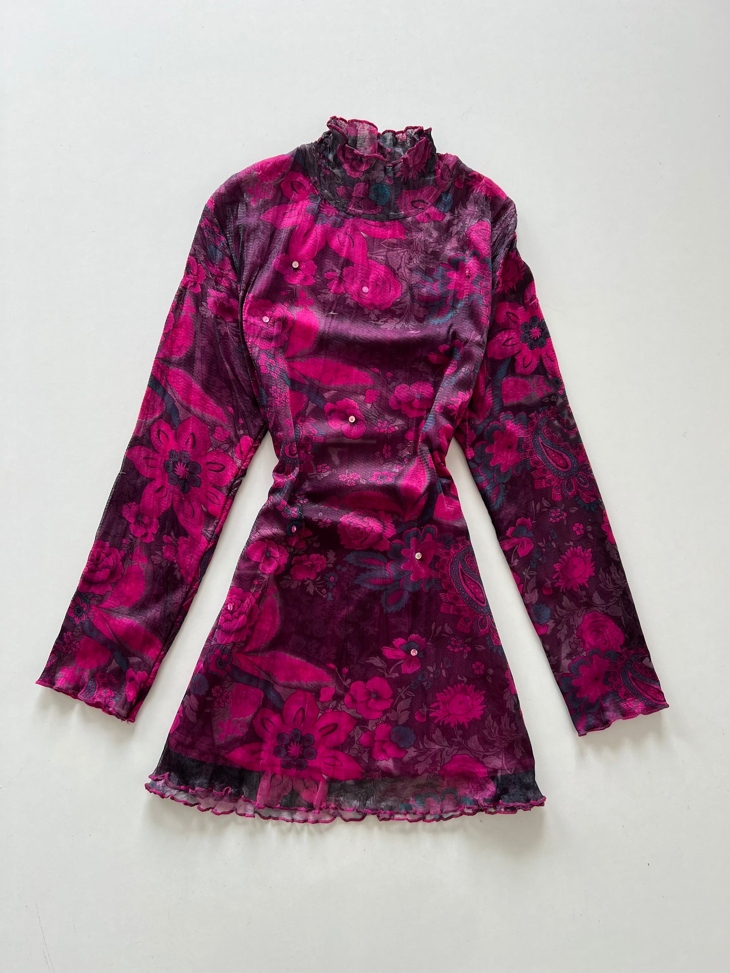 Vintage Paisley Top-Bust 40 to 42