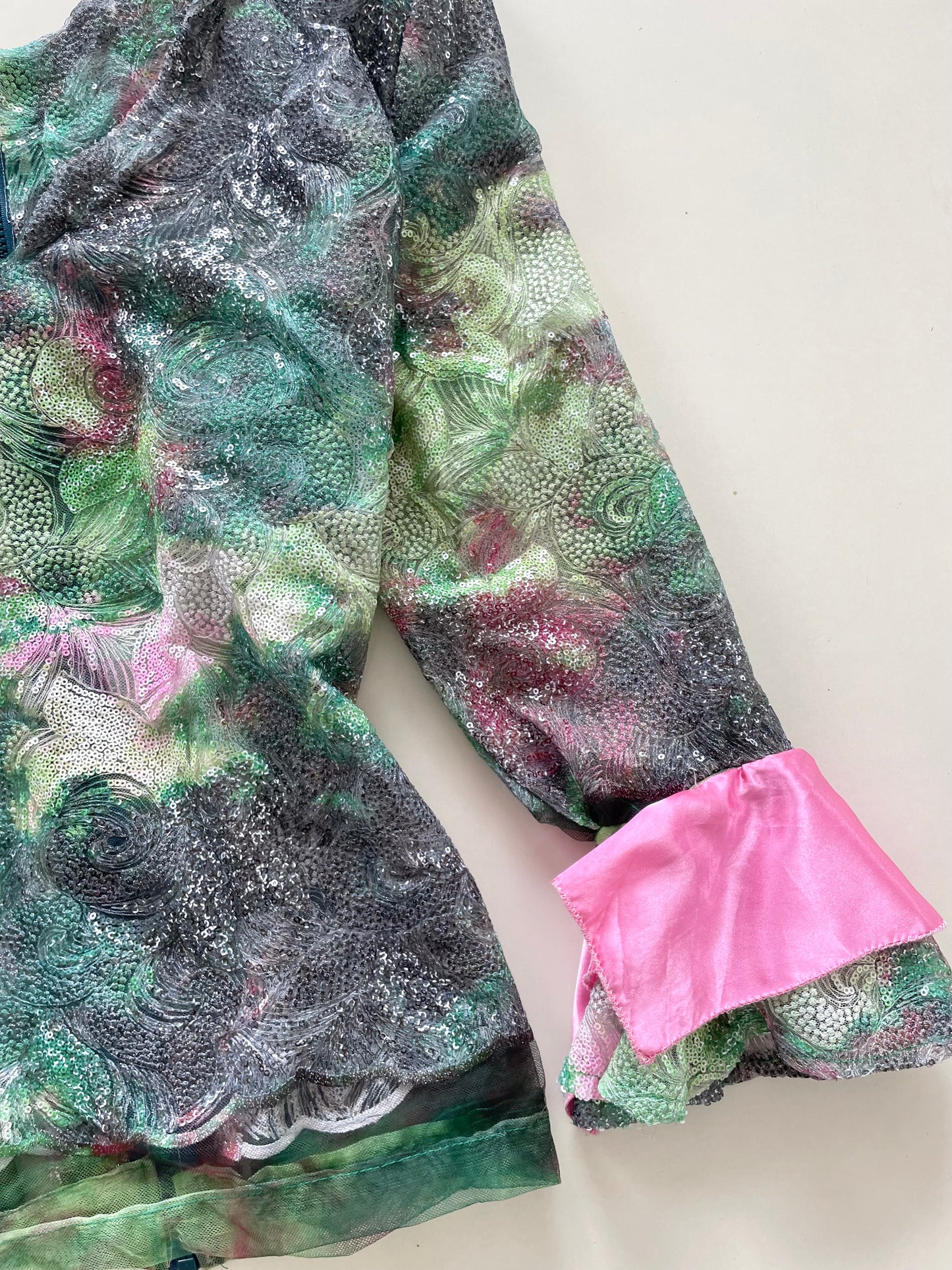 Sequin Sheer Vintage Top-Bust 52