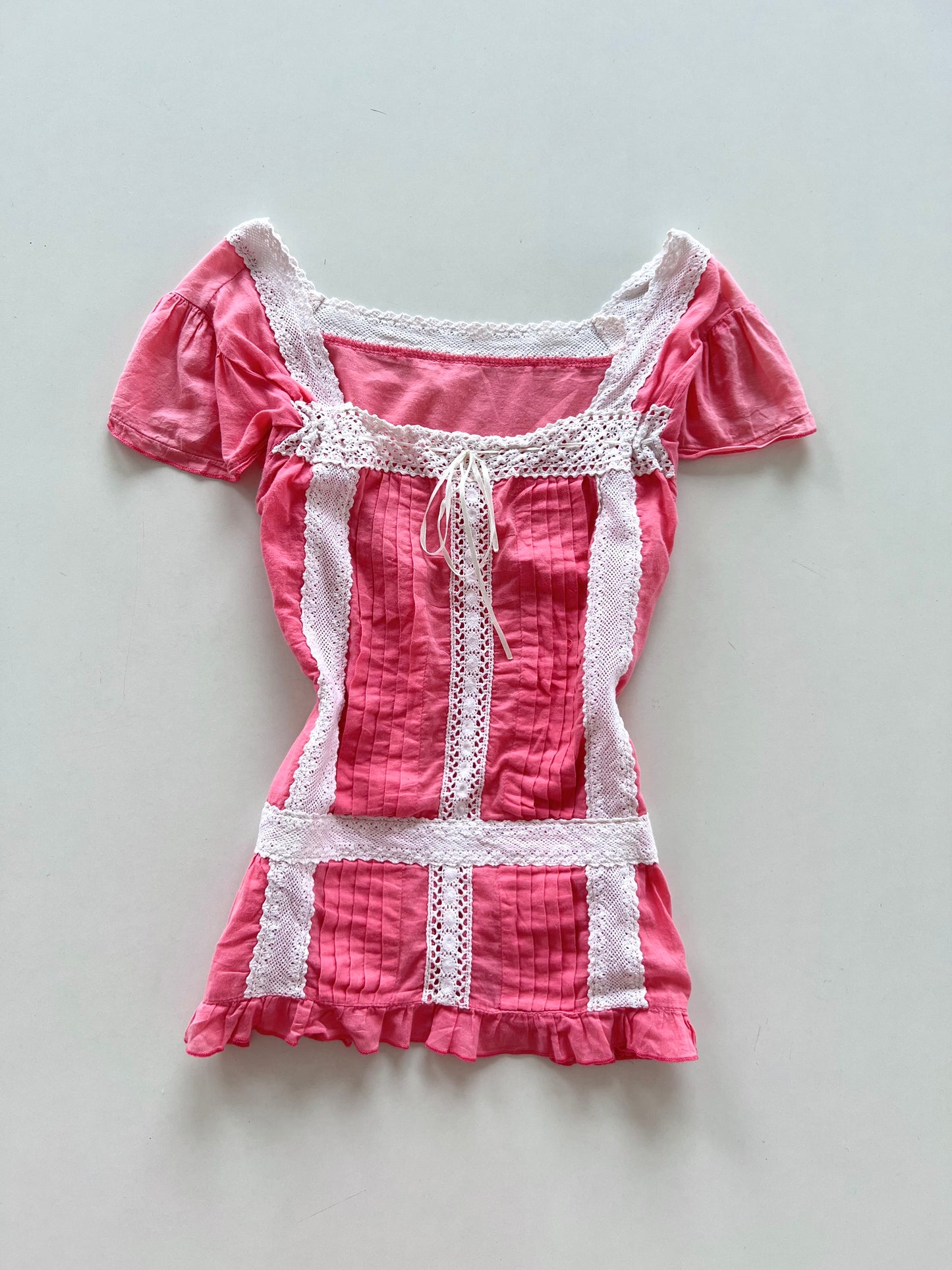 Lace Cotton Top-Bust 36