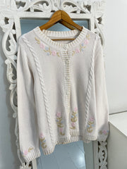 Embroidered Sweater-Bust 40