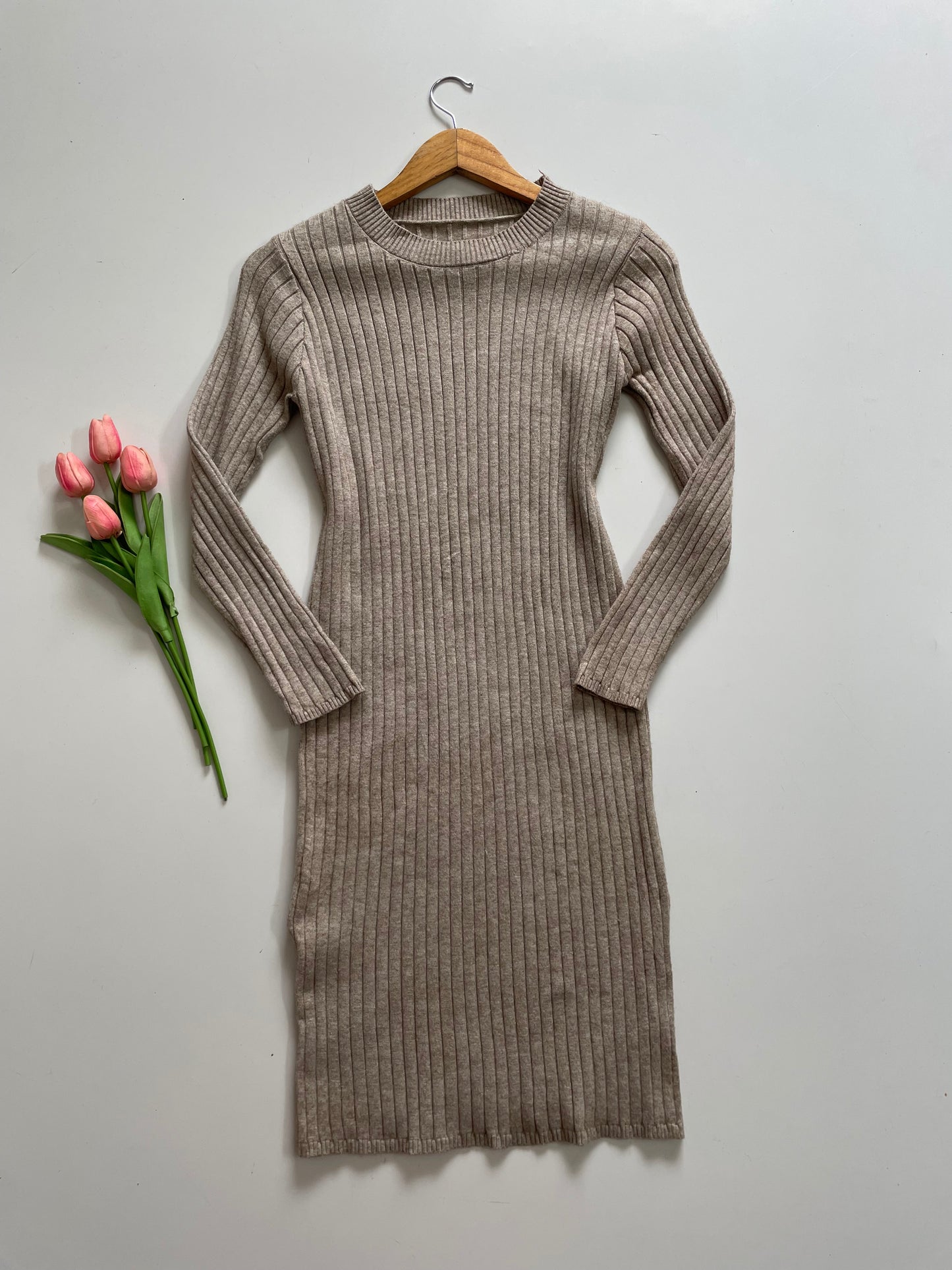 RIBBED WINTER DRESS - BUST 30 TO 34