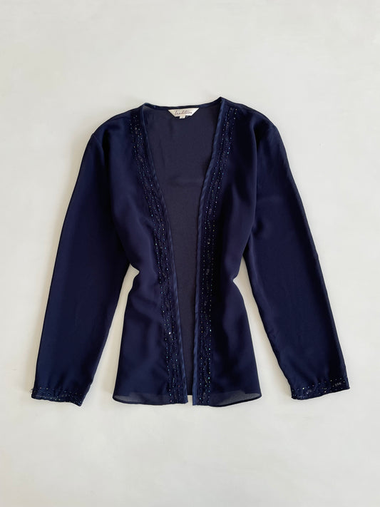 Tradition Sheer Embroidered Shrug-Bust 42
