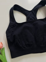 Load image into Gallery viewer, BLACK SPORTS BRA - BUST 30 TO 32
