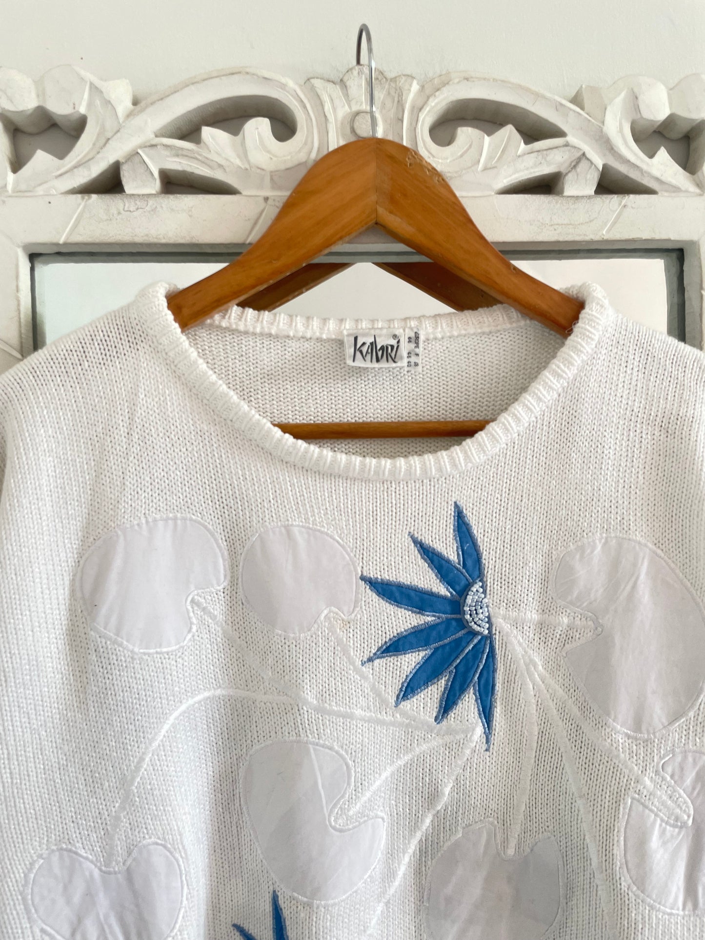 Kabri Embroidered Vintage Sweater-Bust 46