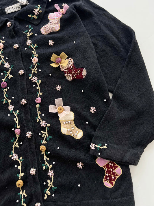 BP Design Embroidered Christmas Sweater-Bust 46