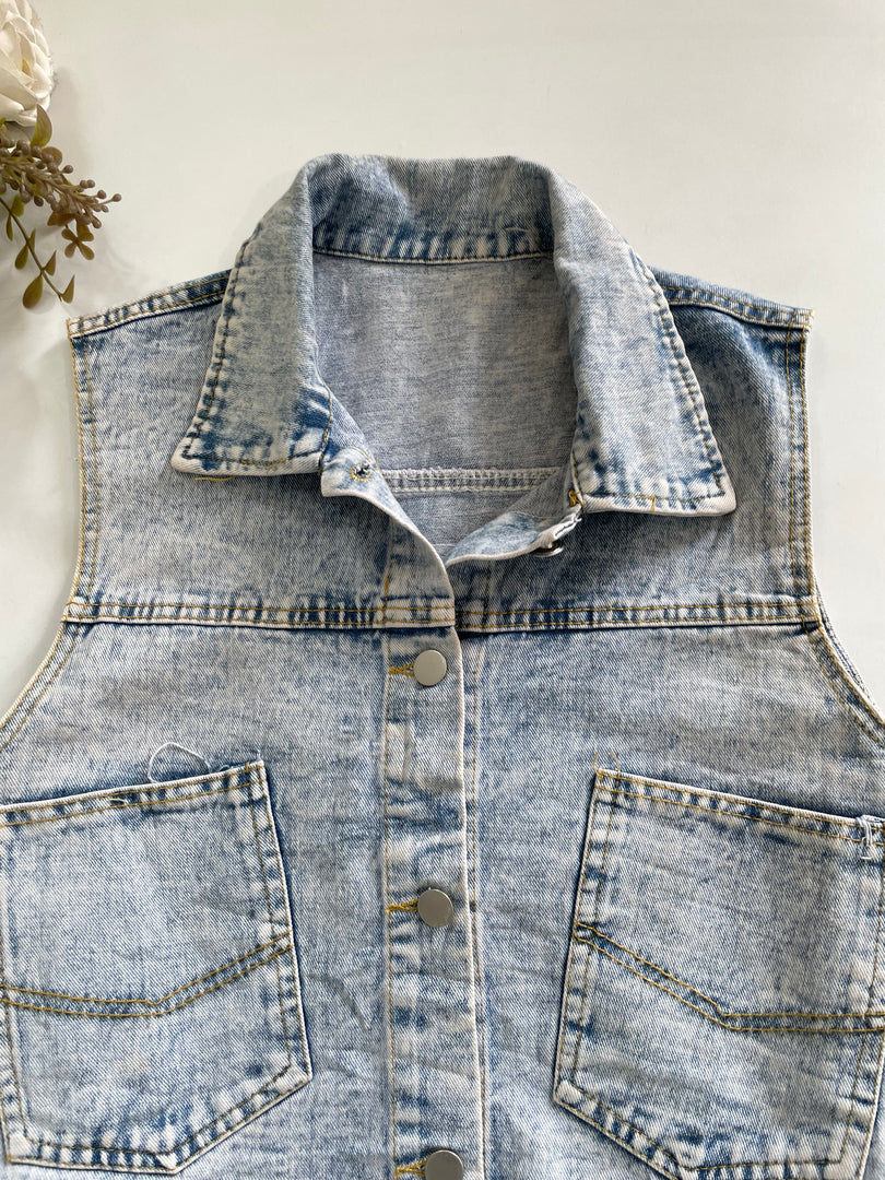 Denim Vest-Bust 38