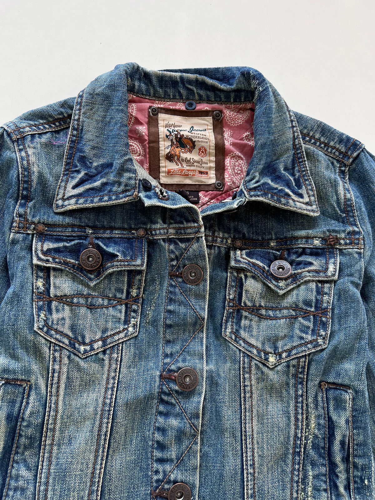 Western Wonderlands Denim Jacket-Bust 32