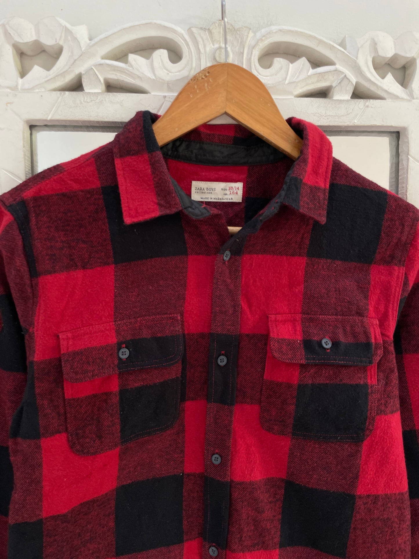 Zara Checkered Shirt-Chest 36