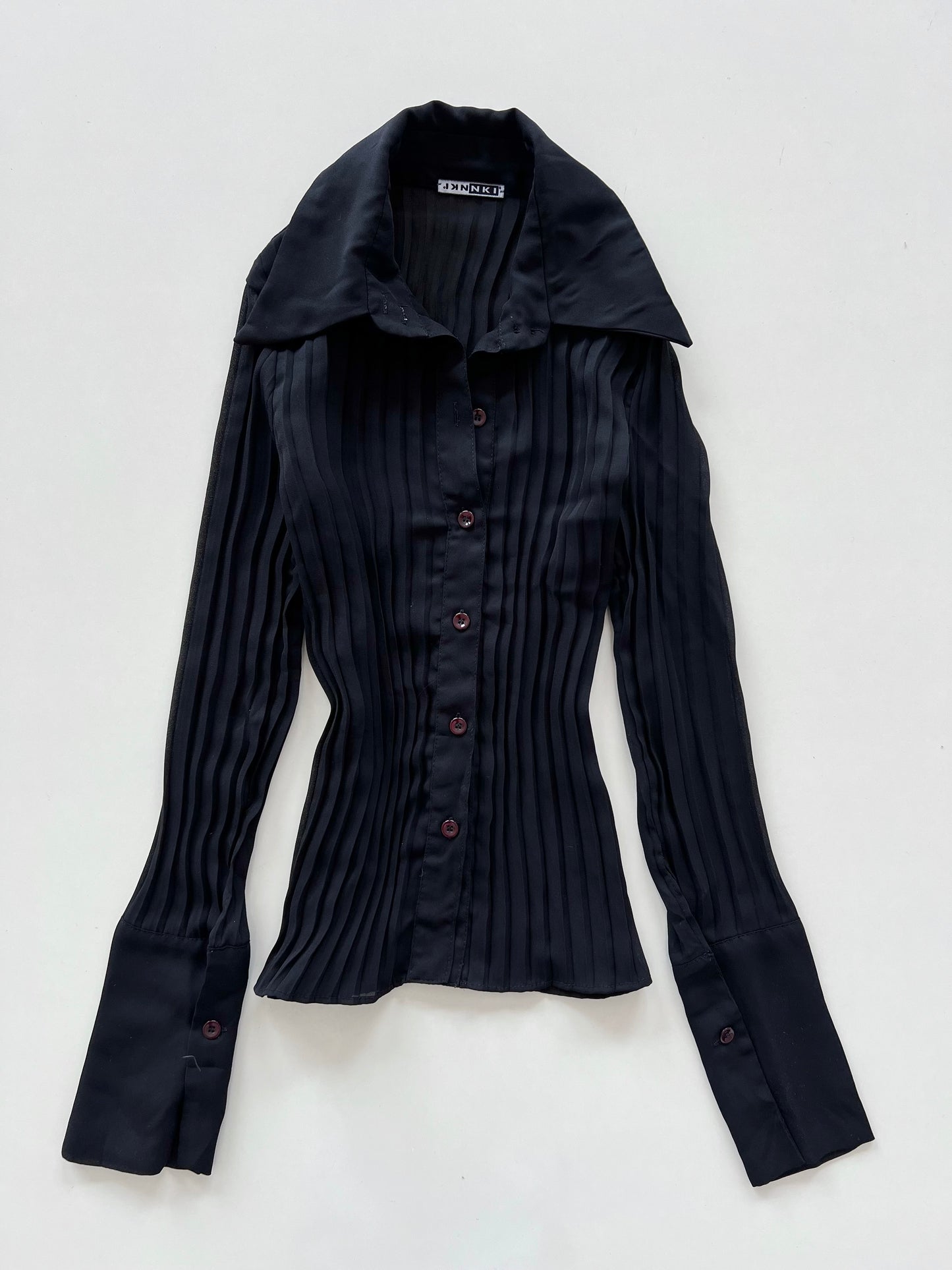 Nkinki Sheer Pleated Shirt-Bust 32 to 34