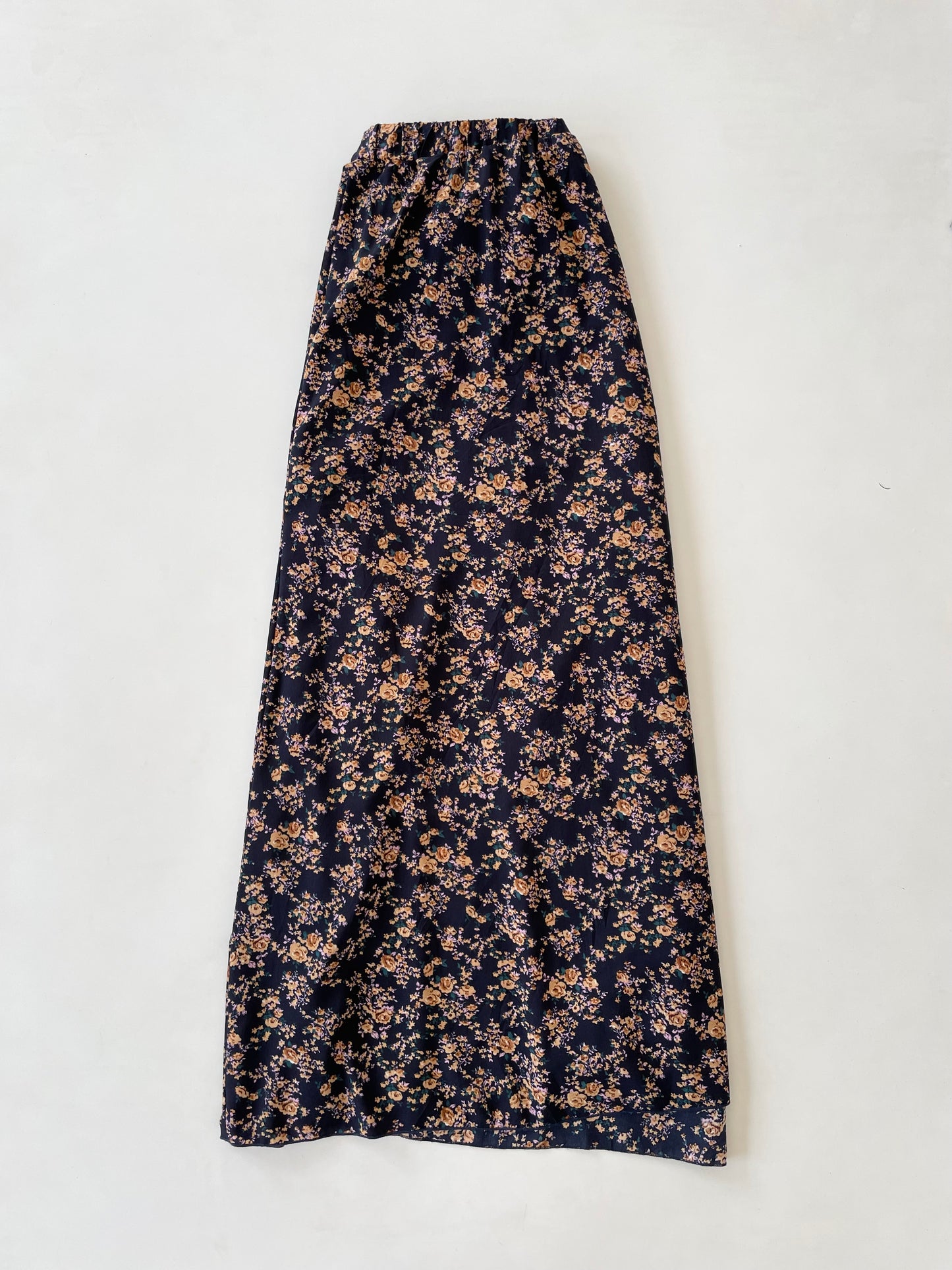Vintage Floral Long Skirt-Waist 42