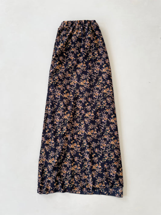 Vintage Floral Long Skirt-Waist 42