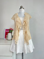 Load image into Gallery viewer, BISQUE LACE SHRUG - BUST 30 TO 34
