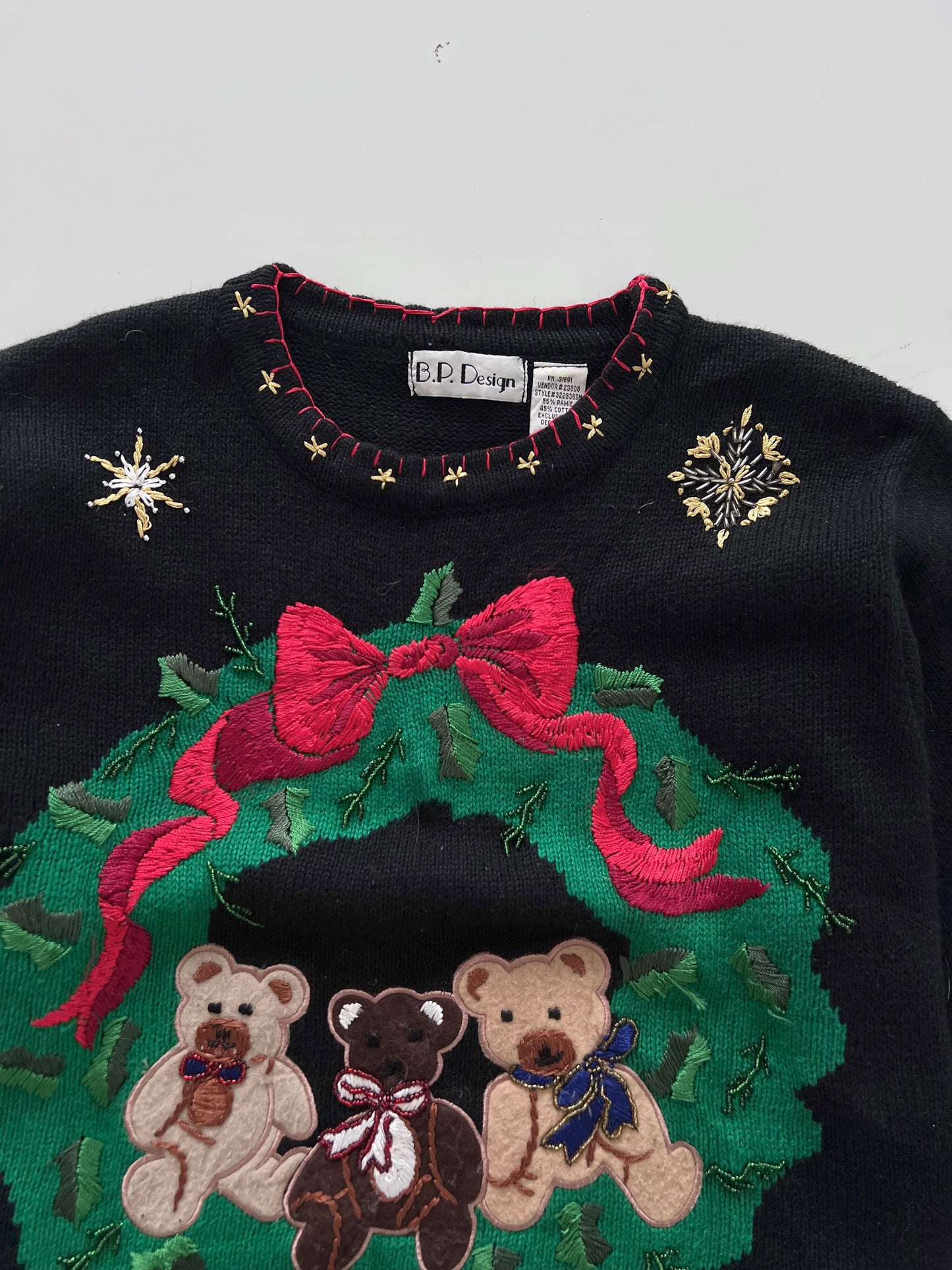 BPDesign Hand Embroidered Christmas Sweater-Bust 48