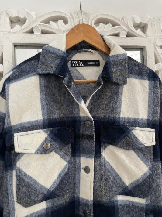 Zara Thick Warm Shacket-Chest 46