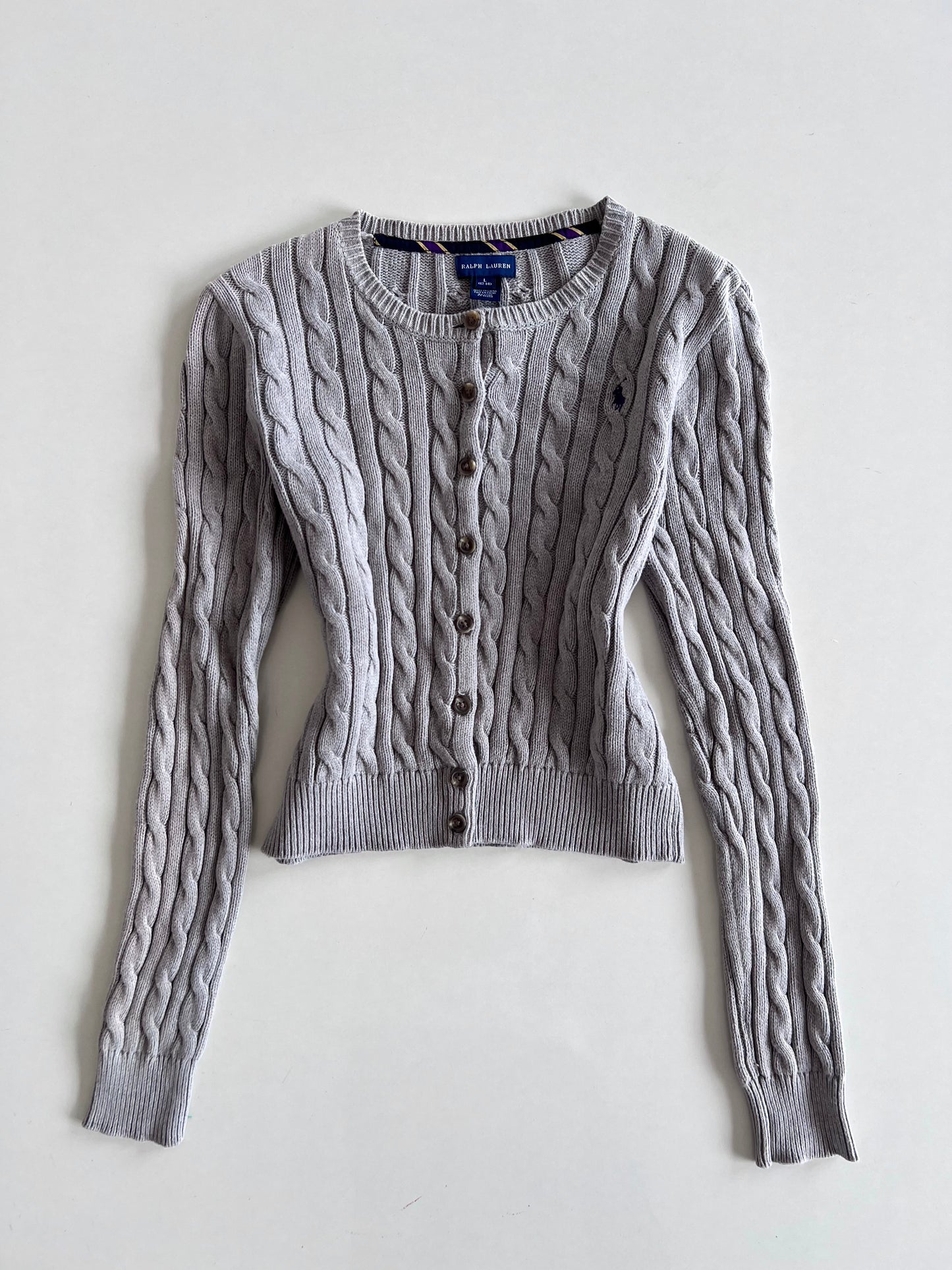 Ralph Lauren 100%Cotton Vintage Cardigan-Bust 34 to 36