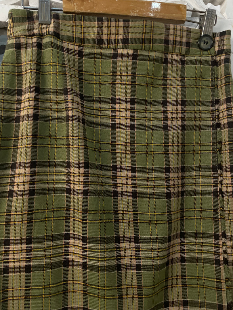 Orange Tweed Skirt-Waist 28