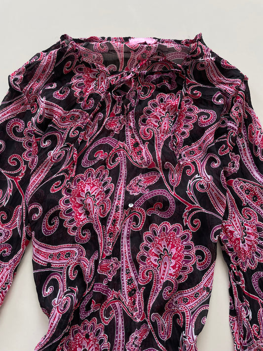 Paisley Vintage Sheer Top-Bust 38