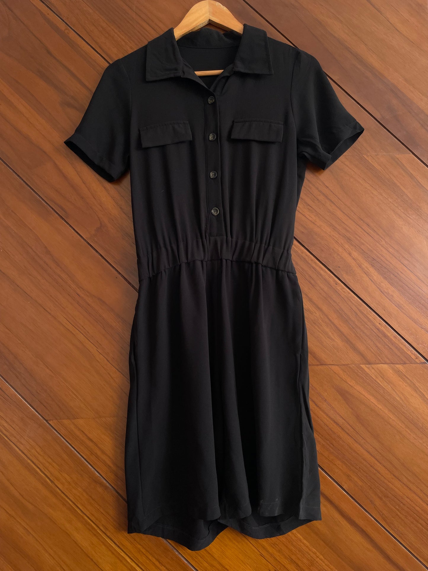 Solid Black Romper-Bust 34