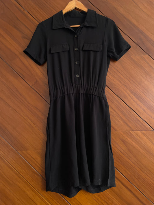 Solid Black Romper-Bust 34