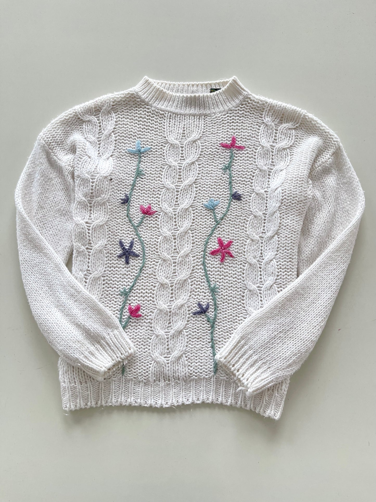 Tilbury Hand Embroidered Vintage Sweater-Bust 48