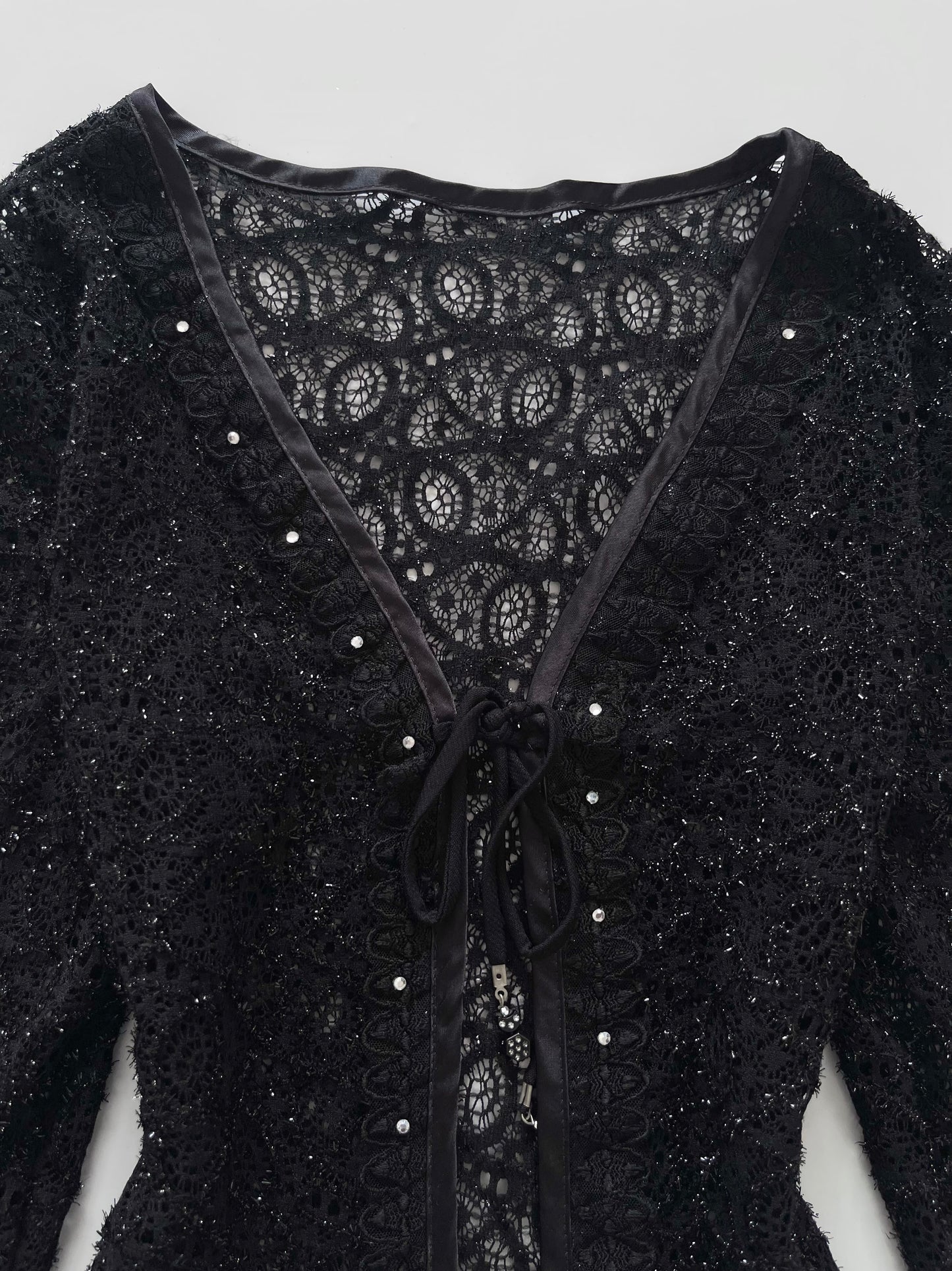 Vintage Sheer Shimmer Top-Bust 32 to 34