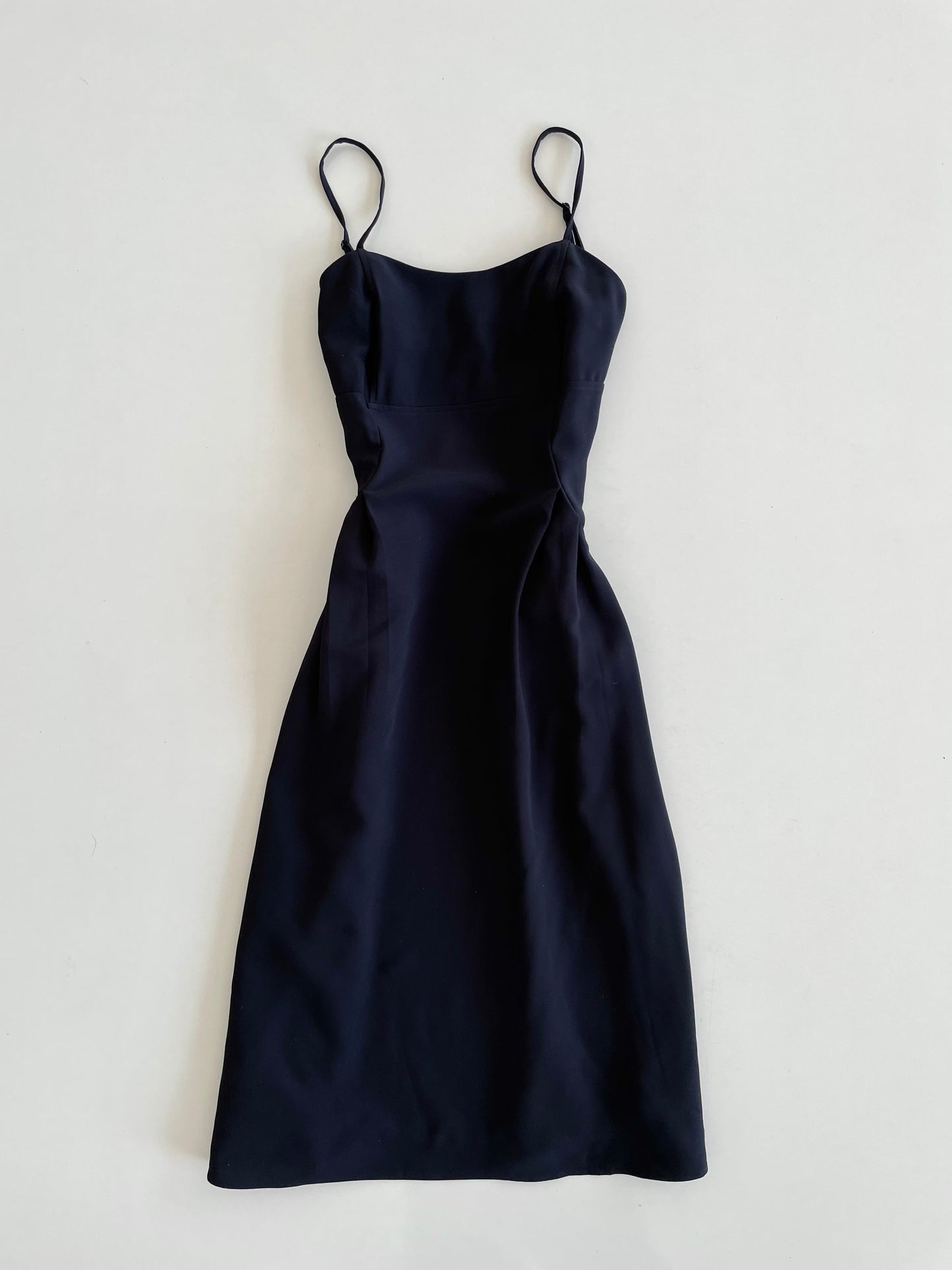 Solid Black Slip Dress-Bust 38