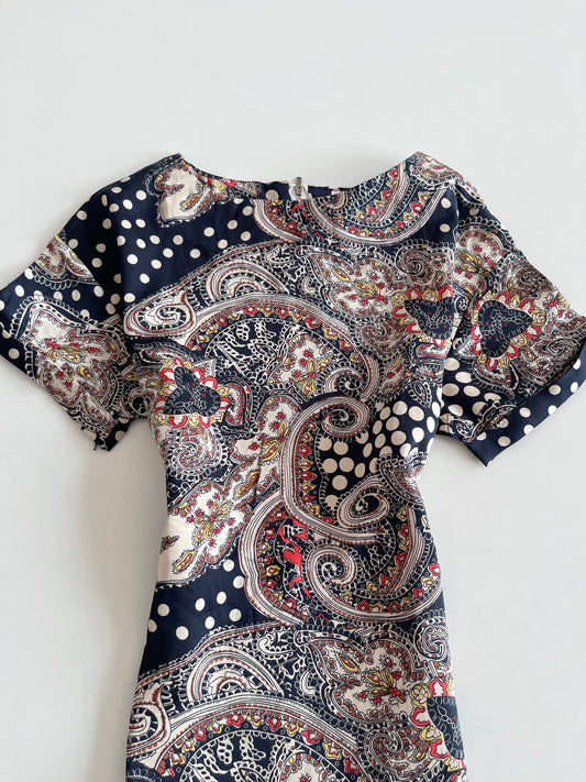 Vintage Paisley Top-Bust 38