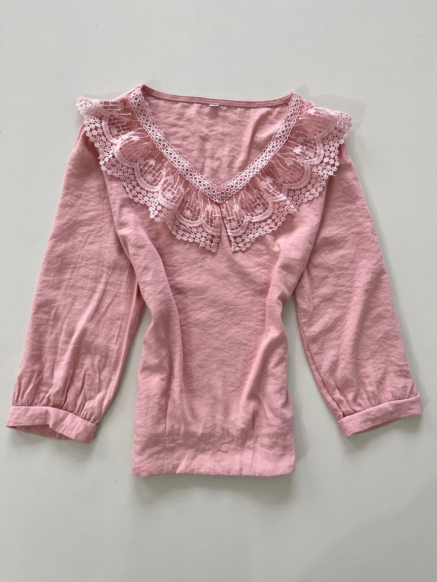Blush Lace Top-Bust 40