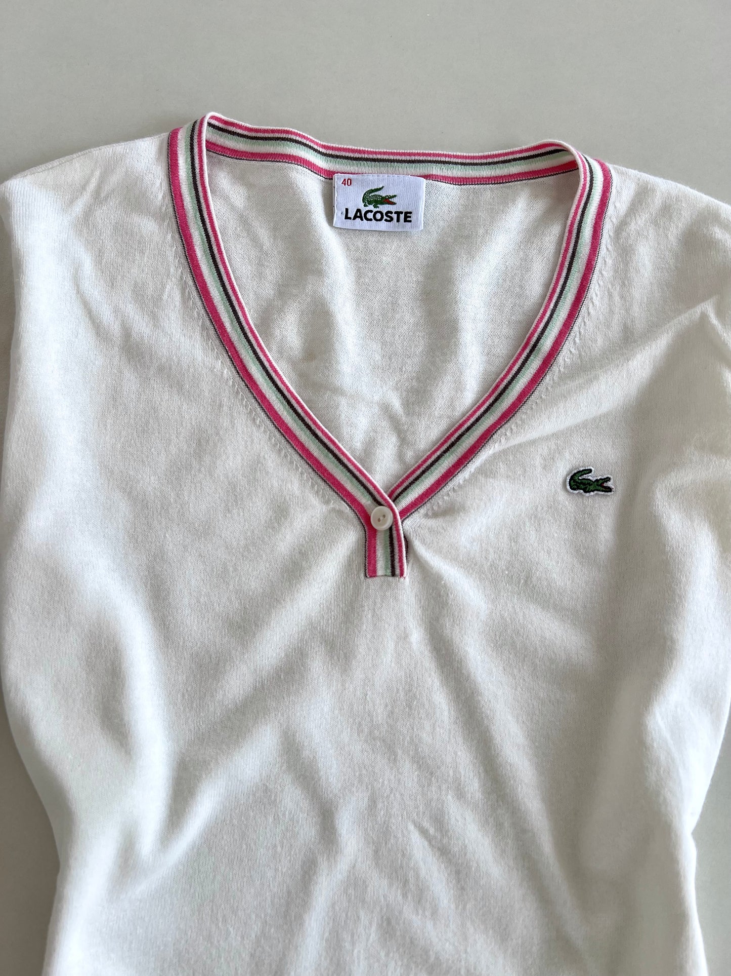 Lacoste Vintage T-Shirt-Bust 32 to 34