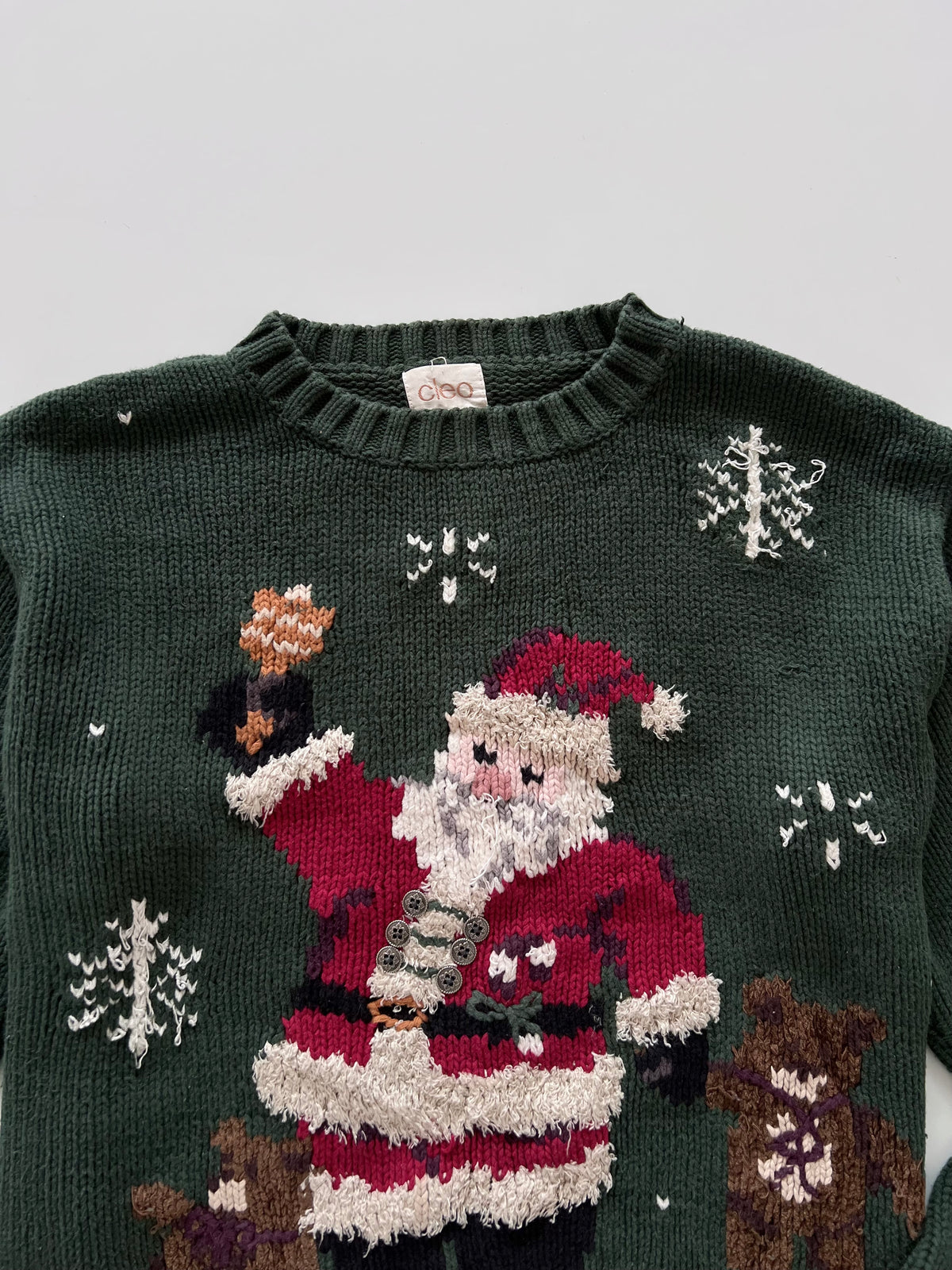 Cleo Embroidered Christmas Sweater-Bust 46