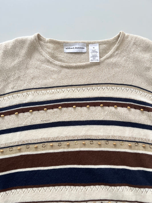 Alfred Dunner Embroidered Sweater-Bust 48