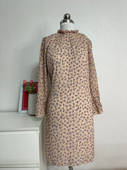 PLEATED FLORAL DRESS - BUST 36 TO 42