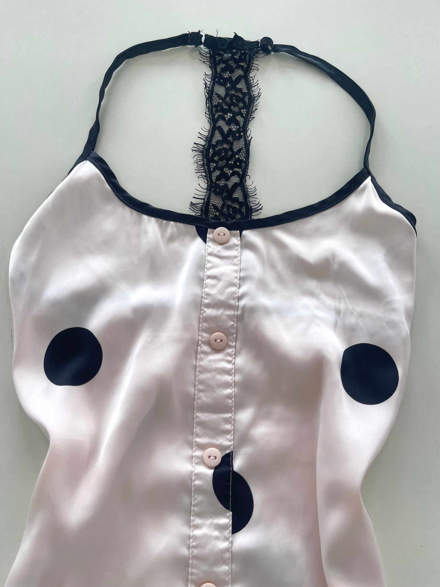 Asbb Polka Dot Satin Top-Bust 32 to 34