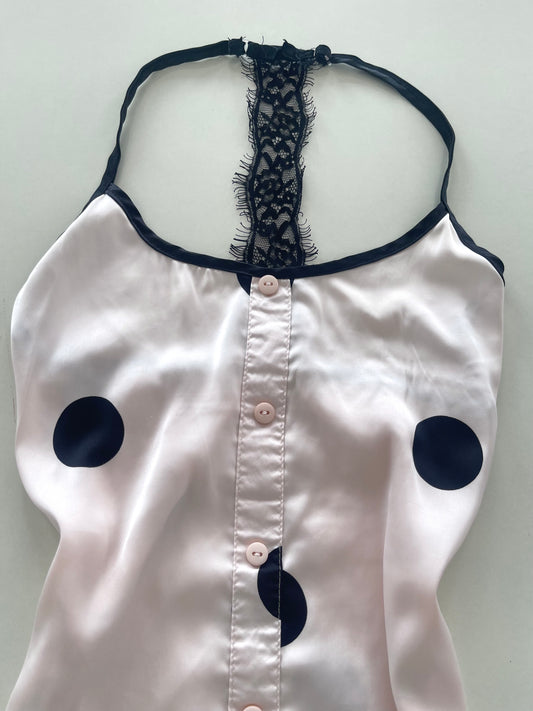Asbb Polka Dot Satin Top-Bust 32 to 34
