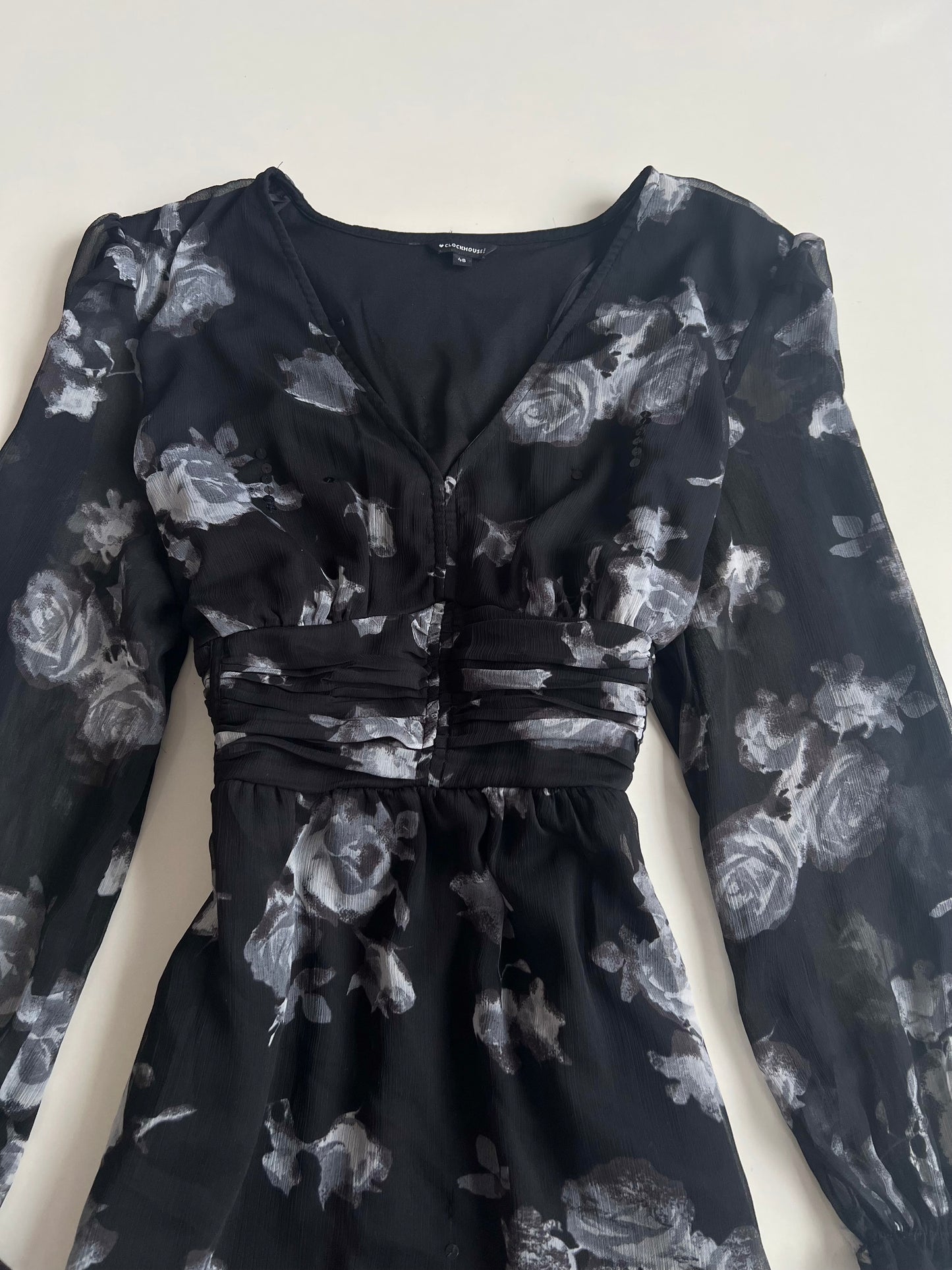 Clockhouse Floral Vintage Dress-Bust 44 to 46
