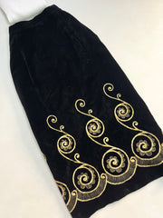 Chenille Embroidered Skirt-Waist 30