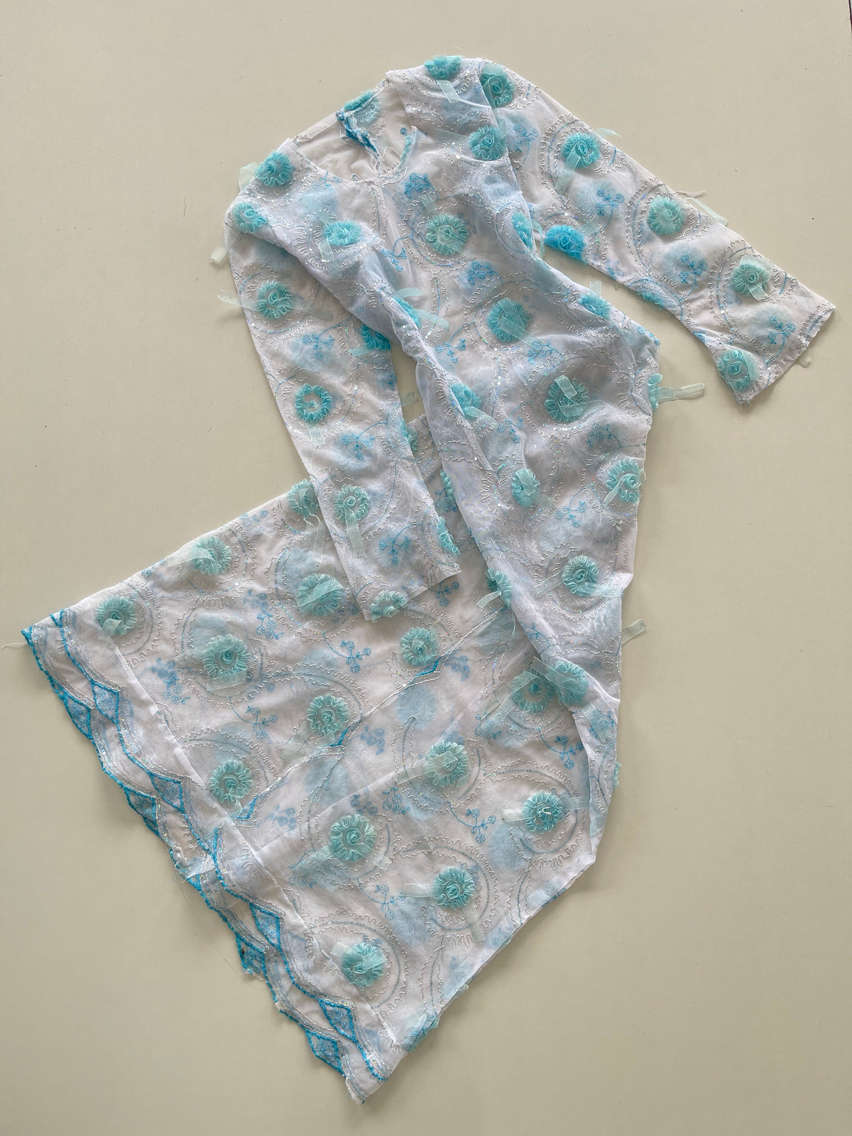 Lace Embroidered Dress-Bust 42