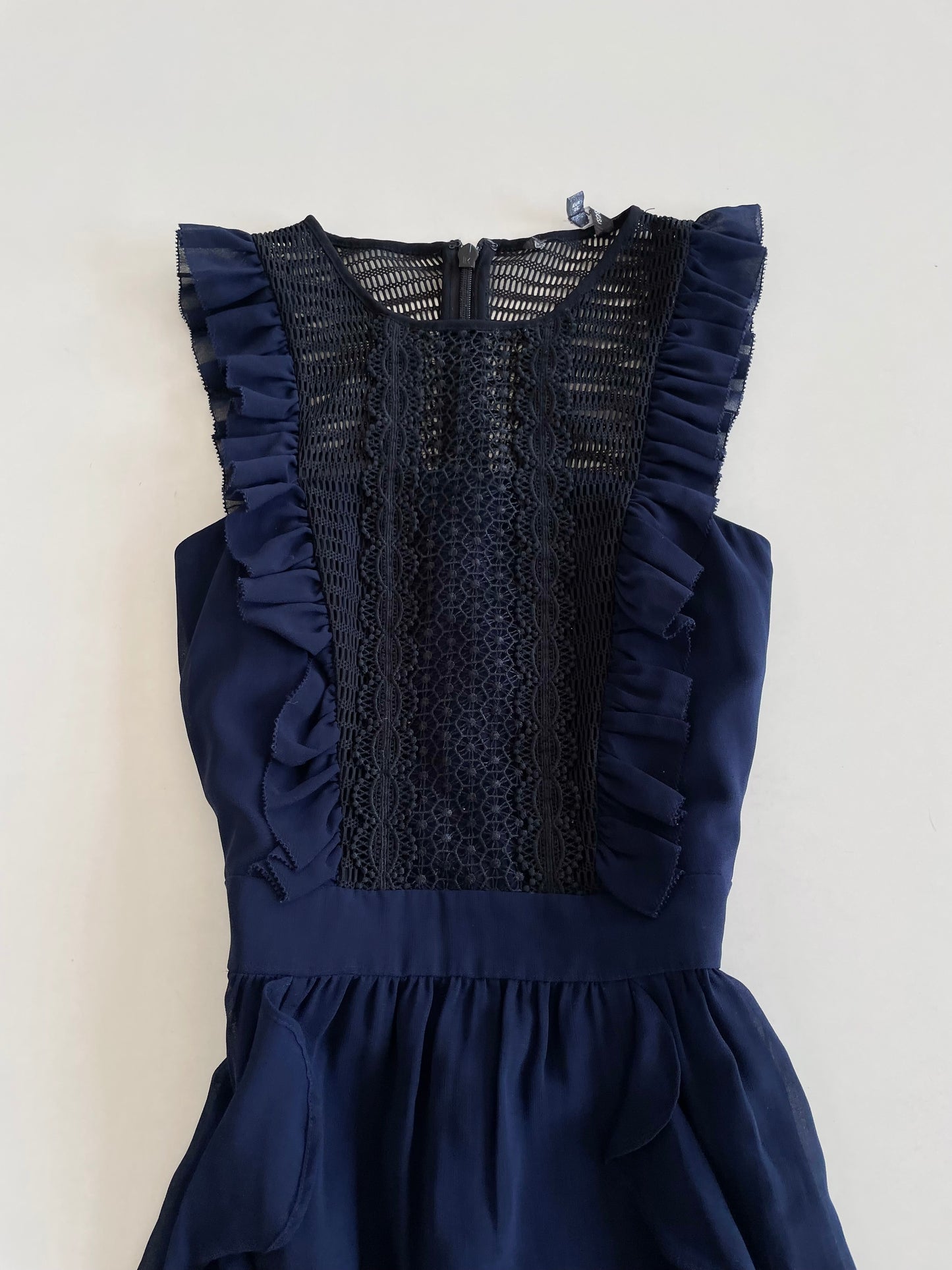 Vintage Ruffle Dress-Bust 32