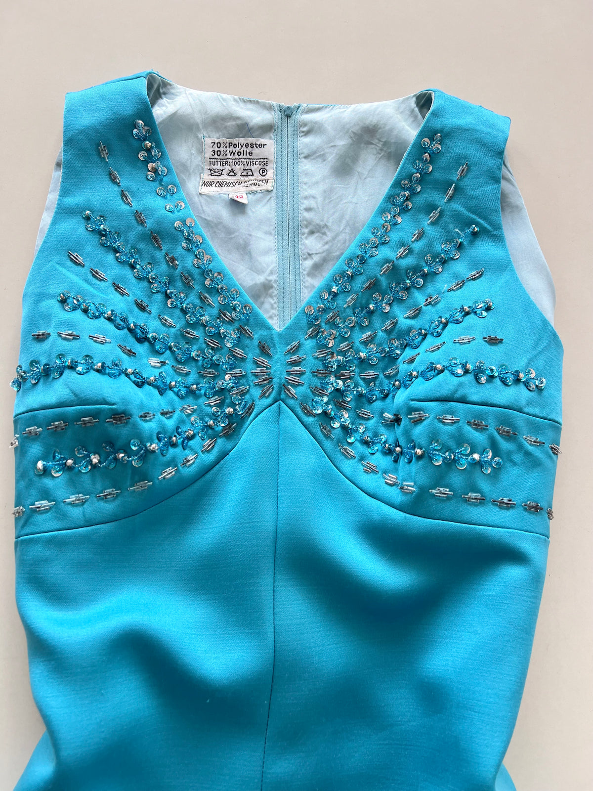 Vintage Embroidered Dress-Bust 38