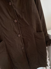 Thick Heavyweight Fur Lined Sherpa Jacket-Bust 40