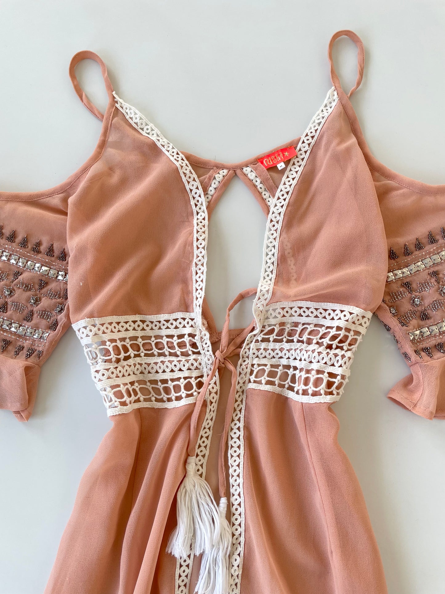 Embroidered Vintage Top-Bust 34