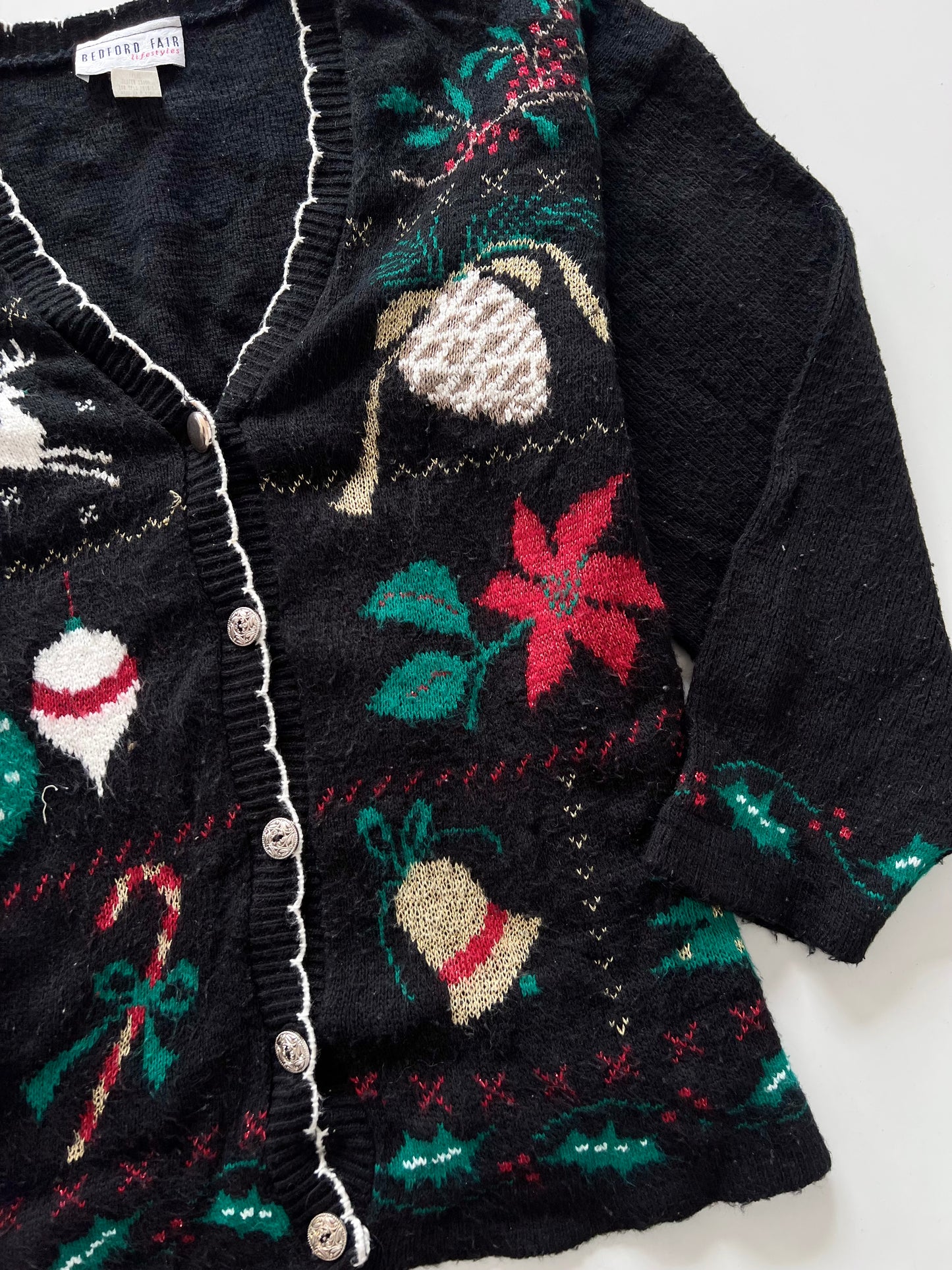 Bedford Fair Embroidered Sweater-Bust 46
