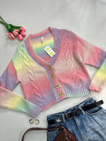 Load image into Gallery viewer, Pastel Hues Chunky Soft Cardigan - Bust 38 to 42
