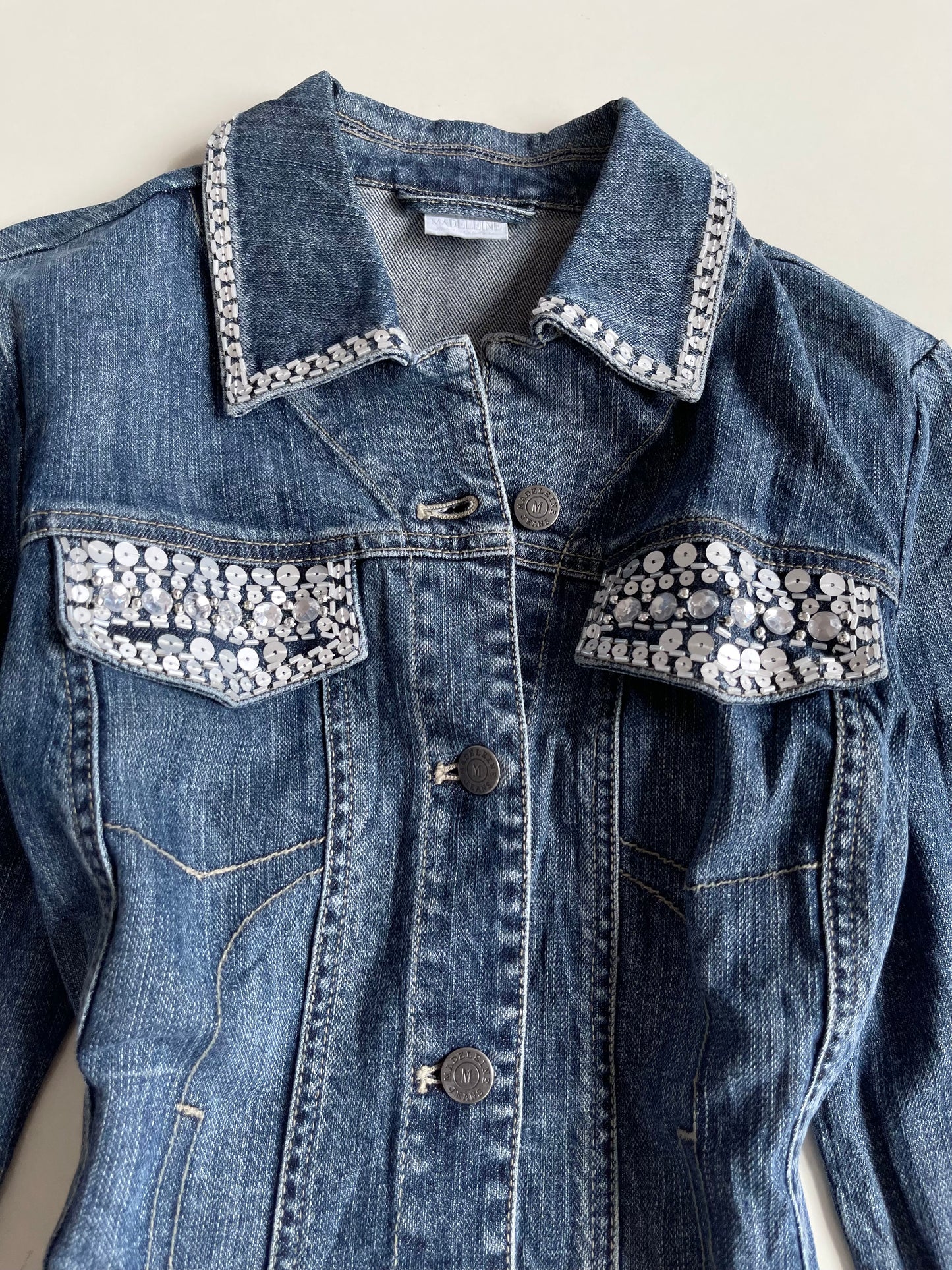 Madeleine Embellished Denim Jacket -Bust 36