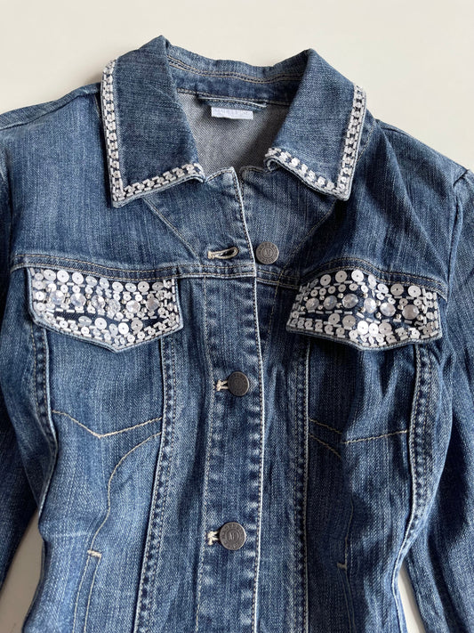 Madeleine Embellished Denim Jacket -Bust 36