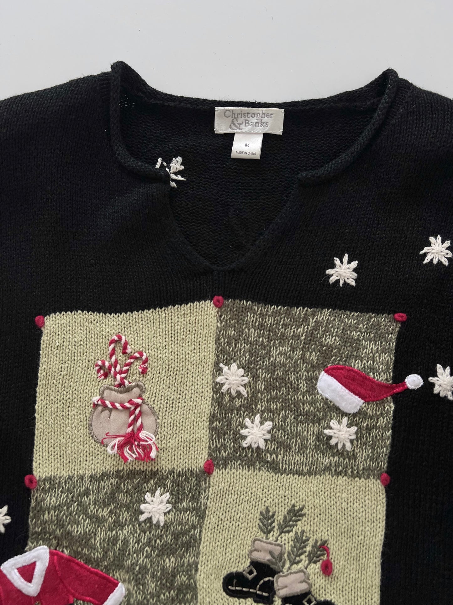 Christopher & Banks Christmas Sweater-Bust 42